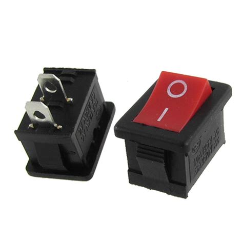 Exclusive 6Pcs Rocker Switch ON Off KCD1 AC 6A/250V 10A/125V 12VDC Mini Round Toggle Switch SPST 2Pin Snap-in Design Car Boat Automotive with Wires Pre-Wired by MUZHI