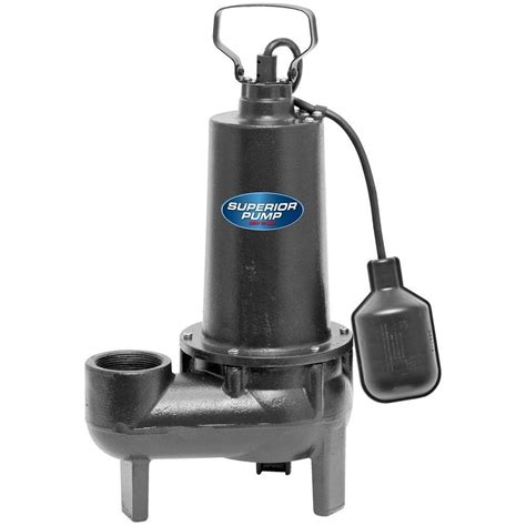 Barnes SEV412A Submersible Cast Iron Sewage Pump – 1/2-HP, 4,260 GPH, 20’ Cord, Wide Angle, For Sewage Use