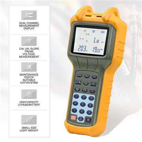CATV Tester Cable TV Handle Signal Level Meter S110 DB Best Tester Suitable for The Television and Cable Television Engineering Installation and Detection