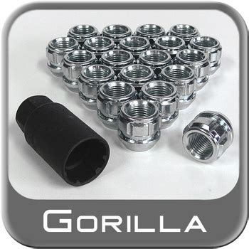 Gorilla Automotive 78683N "The System" Acorn Open End Wheel Locks (1/2" Thread Size) - For 5 Lug Wheels