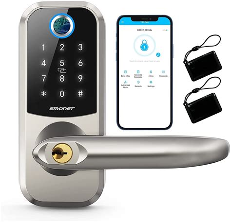 Best Seller Keyless Entry Fingerprint Door Lock, Biometric Smart Deadbolt Lock, Security Handle Lock for Home, Apartment, Office and Bedroom, Black