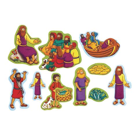 Little Folk Visuals Beginners Bible: Miracles of Jesus Precut Flannel/Felt Board Figures, 12 Pieces Set
