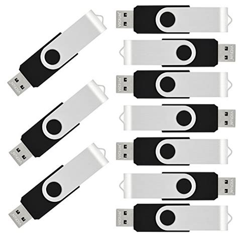 VICFUN 100pcs 8GB USB Flash Drives 8GB USB Memory Stick USB 2.0-Black