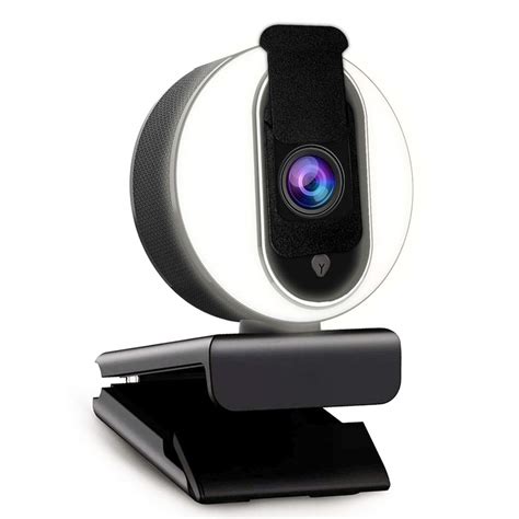 Limited Stock Webcam with Microphone and Light, 1080P Web Cam with Privacy Cover & Tripod for Desktop/Laptop/PC/MAC, Web Camera for Computer, Skype, YouTube, Zoom, Xbox One, Studying, Video Calling